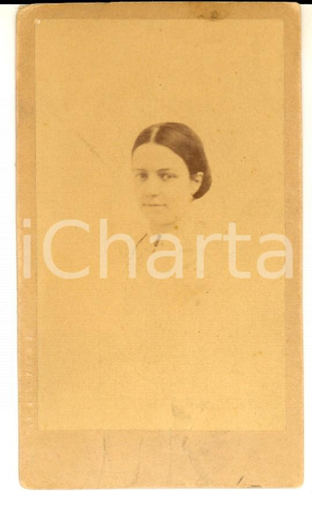 Fotografia d epoca originale 1870 ca TORINO Ritratto Polissena ASINARI CANTONO DI CEVA Foto TOSCO CDV 1