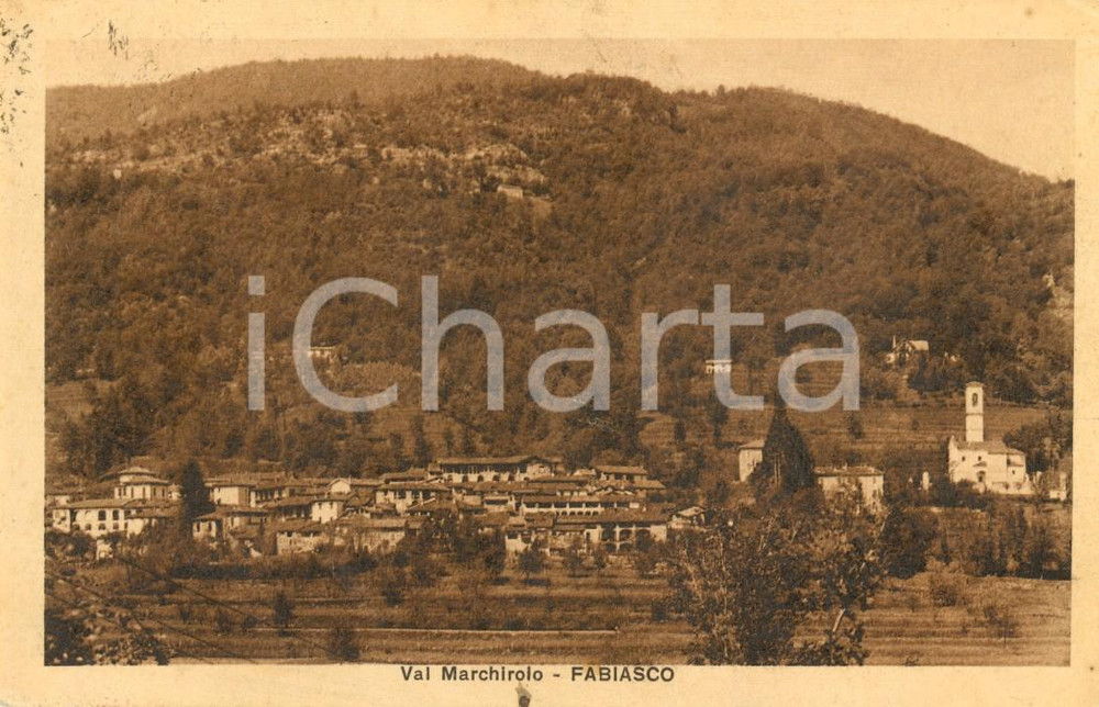 Cartolina originale da collezione 1932 CUGLIATE FABIASCO (VA) Panorama paese e Val MARCHIROLO *Cartolina FP VG 1