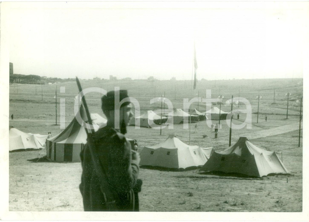 Fotografia d epoca originale 1938 ROMA CENTOCELLE Il campo del Corso Capicenturia e Cadetti FOTOGRAFIA 1