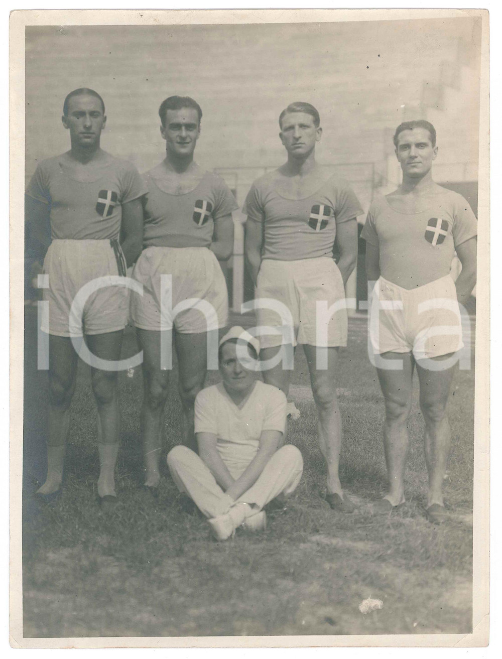 Fotografia d epoca originale 1920 ca ITALIA  ATLETICA MASCHILE  Squadra  Foto RARA 18x24 cm 1