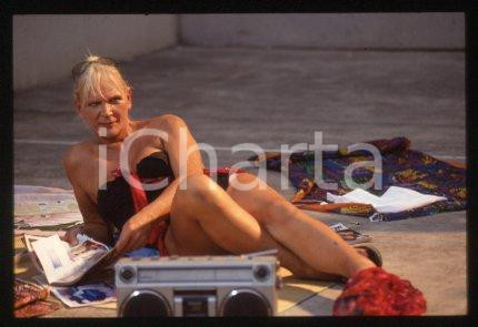Giò STAJANO - ITALY PORTAGLI I MIEI SALUTI Actress 1993 * 35 mm vintage slide 17