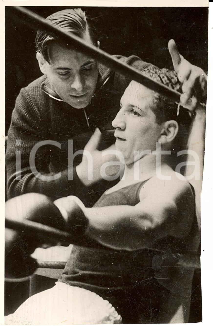 Fotografia d'epoca originale 1939 DUBLINO Herbert NURNBERG contro Harald KANEPI 1