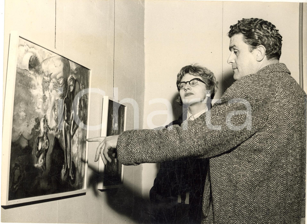 1954 TORINO Mostra dedicata ad Amalfi - Quadro Raffaele PONTECORVO *Foto 24x18