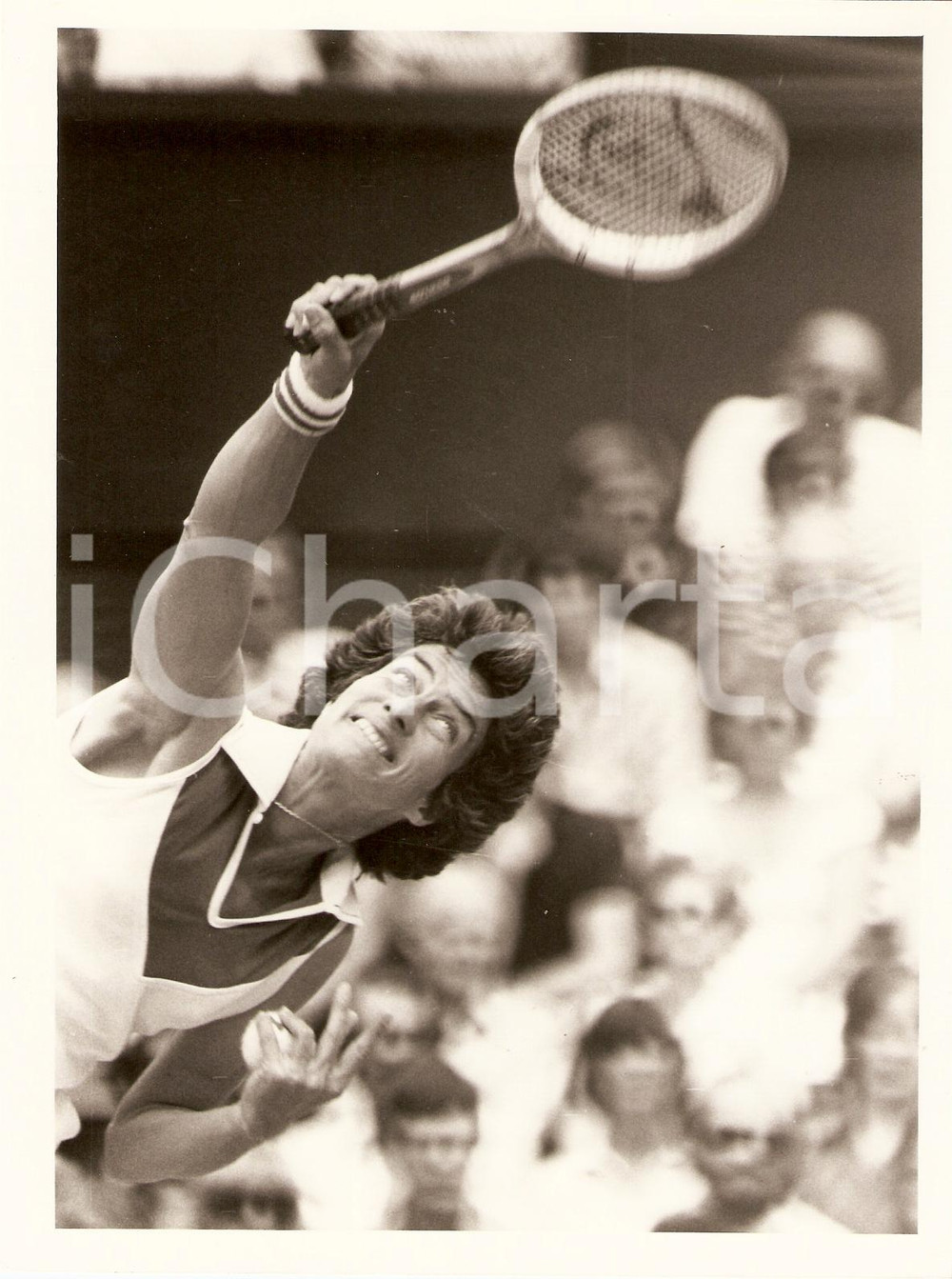 Fotografia d epoca originale 1979 WIMBLEDON UK Tennis Defeat for Virginia WADE vs Evonne COWLEY Photograph 1