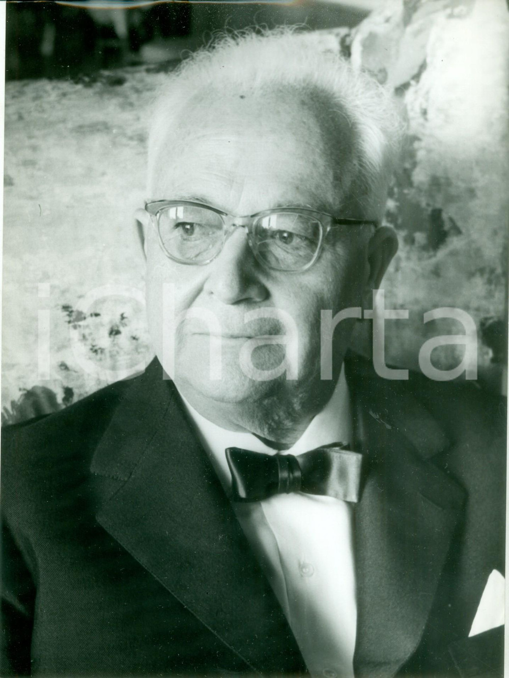 Fotografia d epoca originale 1961 PESCARA Critico letterario Francesco FLORA al Premio D ANNUNZIO Fotografia 1