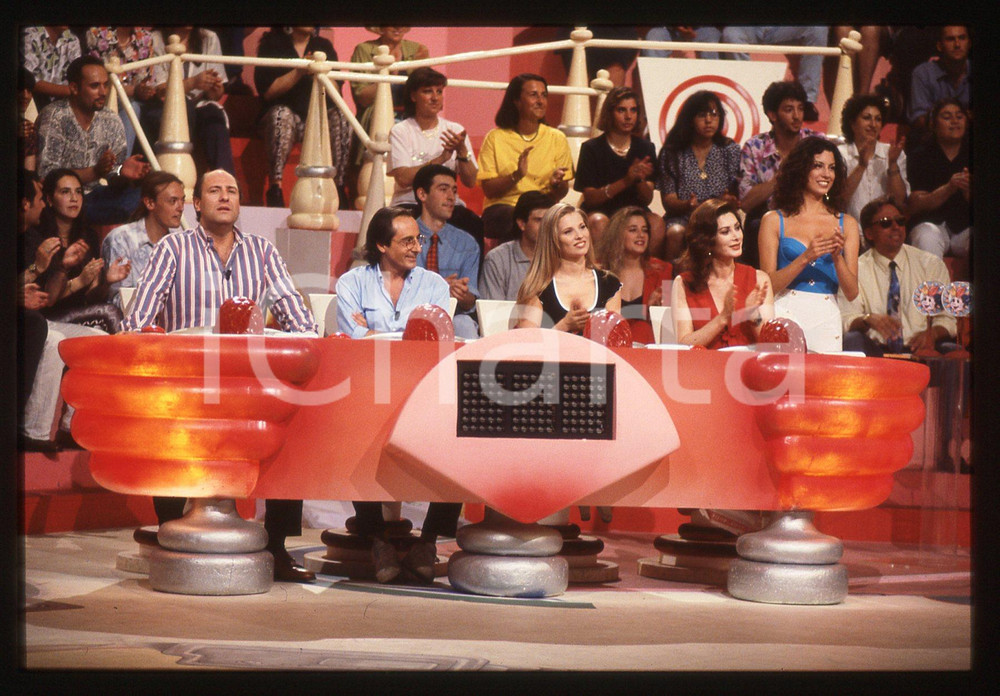 35mm vintage slide* 1995 CANALE 5 - Edwige FENECH Laura FREDDI Nino FORMICOLA