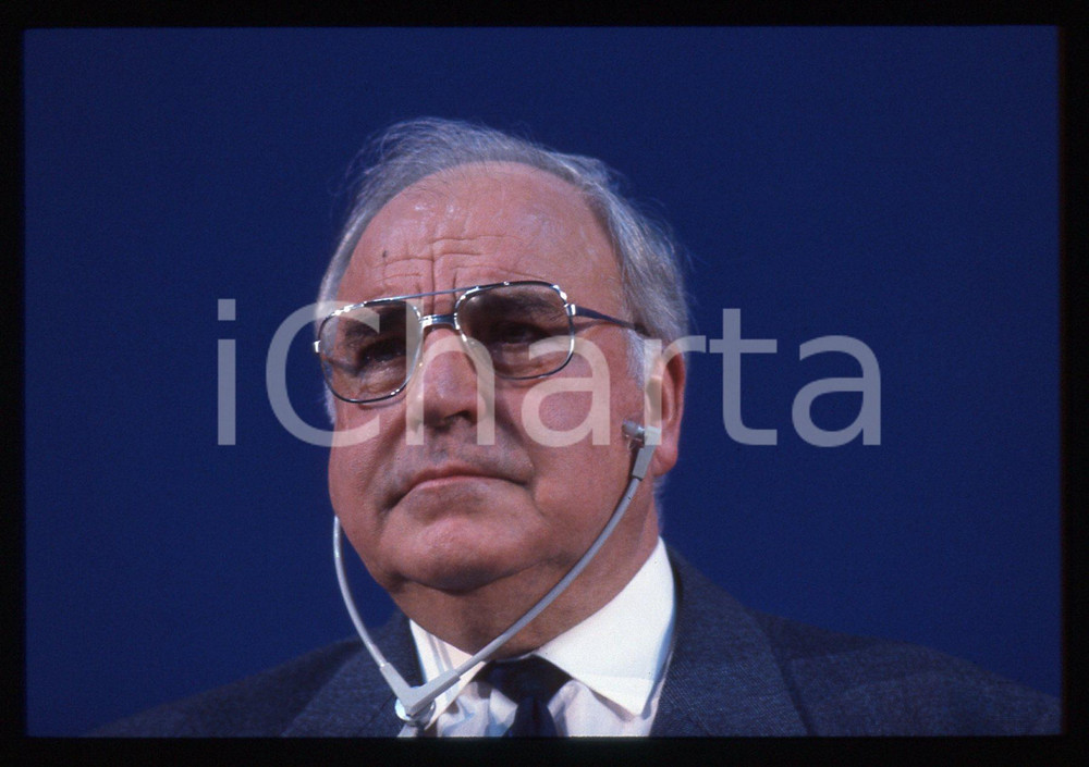 35mm vintage slide* 1993 MILANO Helmut KOHL durante un evento DC POLITICA (12)
