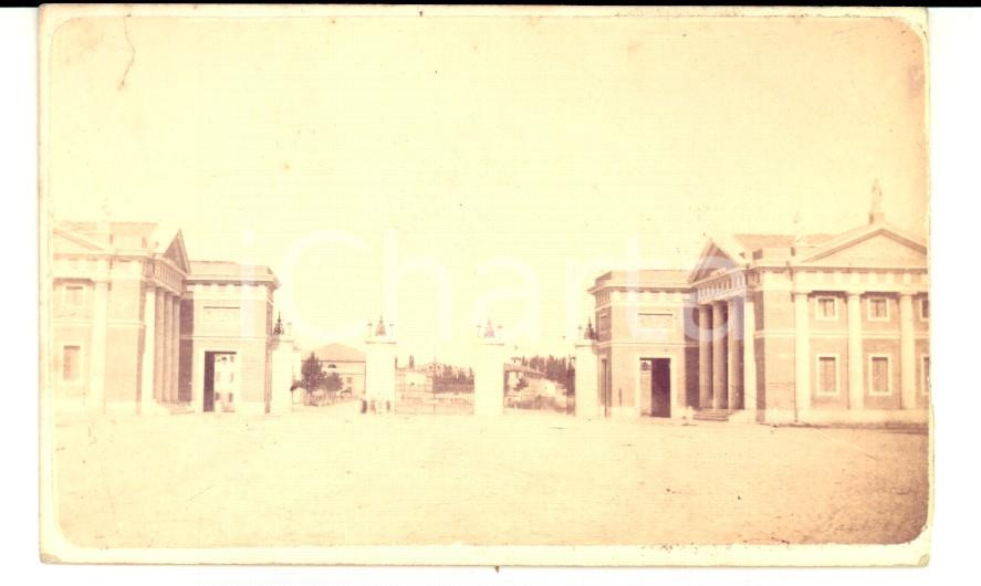 Fotografia d epoca originale 1865 ca MODENA Barriera VITTORIO EMANUELE II Fotografia Felice RICCO  RARA 1