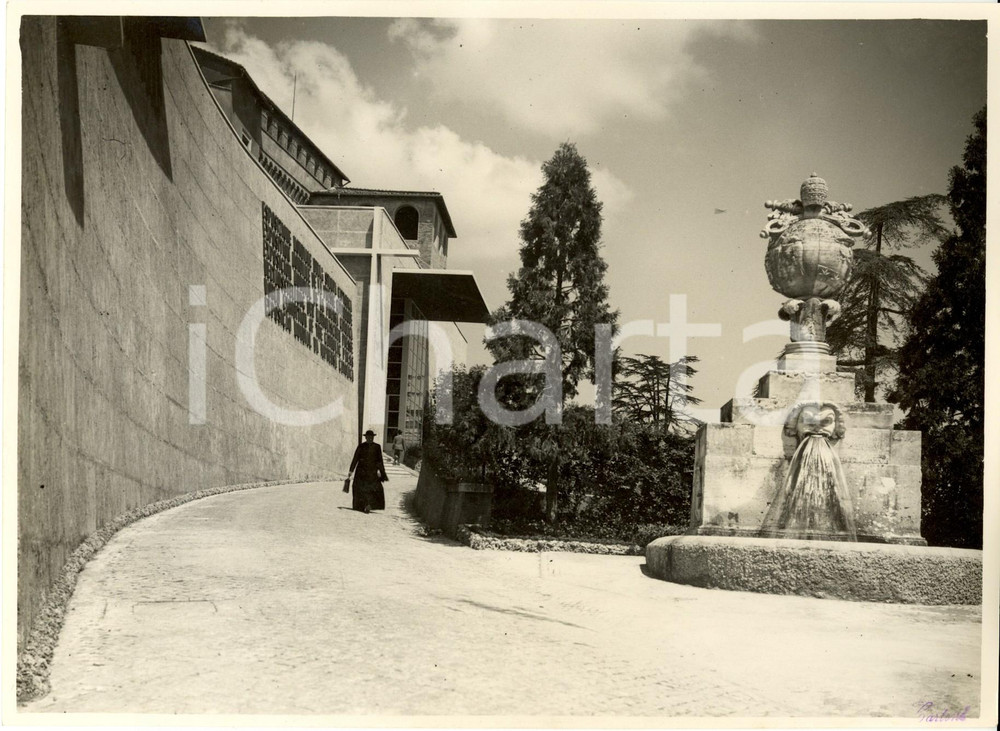 Fotografia d epoca originale 1936 VATICANO Esposizione Stampa Cattolica Veduta dell ingresso Fotografia 1