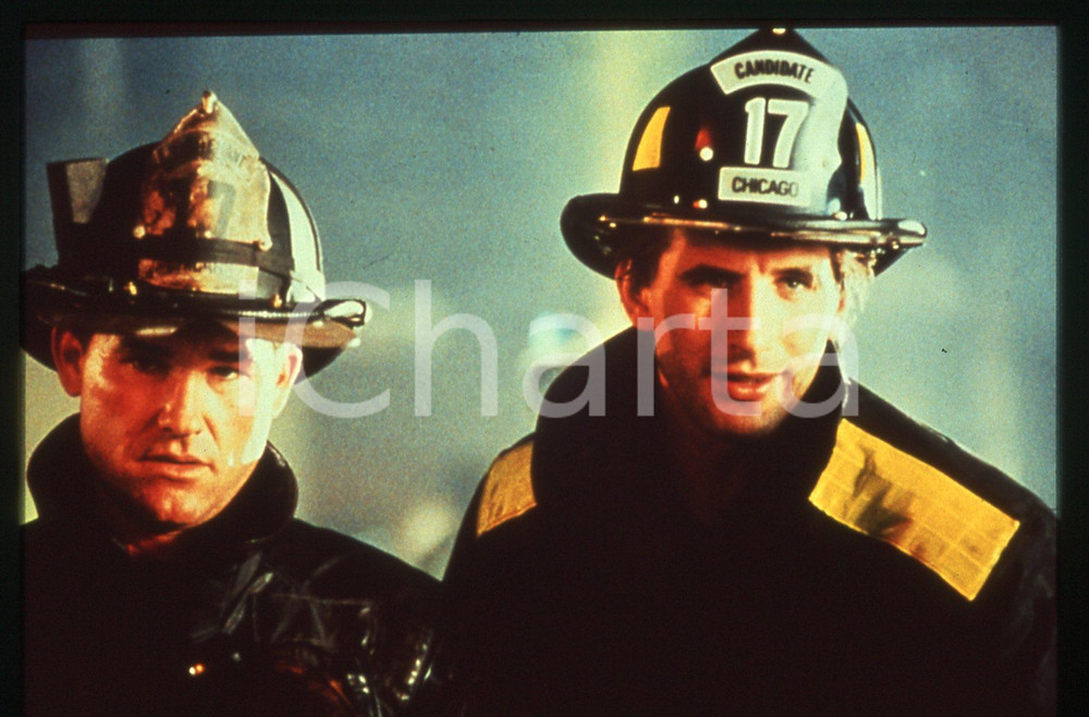 Fotografia d epoca originale 35mm vintage slide1991 BACKDRAFT Kurt RUSSELL William BALDWIN Scena del film 2 1