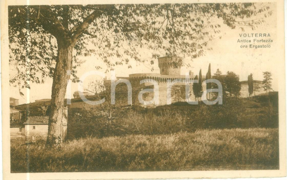 Cartolina originale da collezione 1935 VOLTERRA PI Antica Fortezza ora Ergastolo cartolina postale FP VG 1