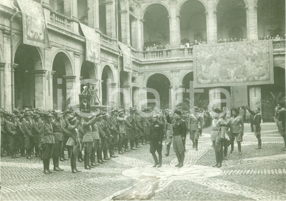 Fotografia d epoca originale 1933 ROMA Achille STARACE inaugura nuovo Anno Accademico FOTOGRAFIA 1