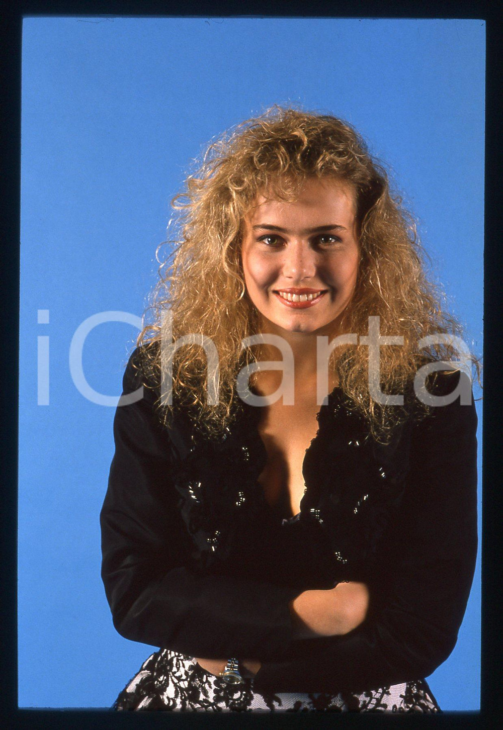 35mm vintage slide* 1989 CANALE 5 Ylenia CARRISI - Ritratto della showgirl (75)