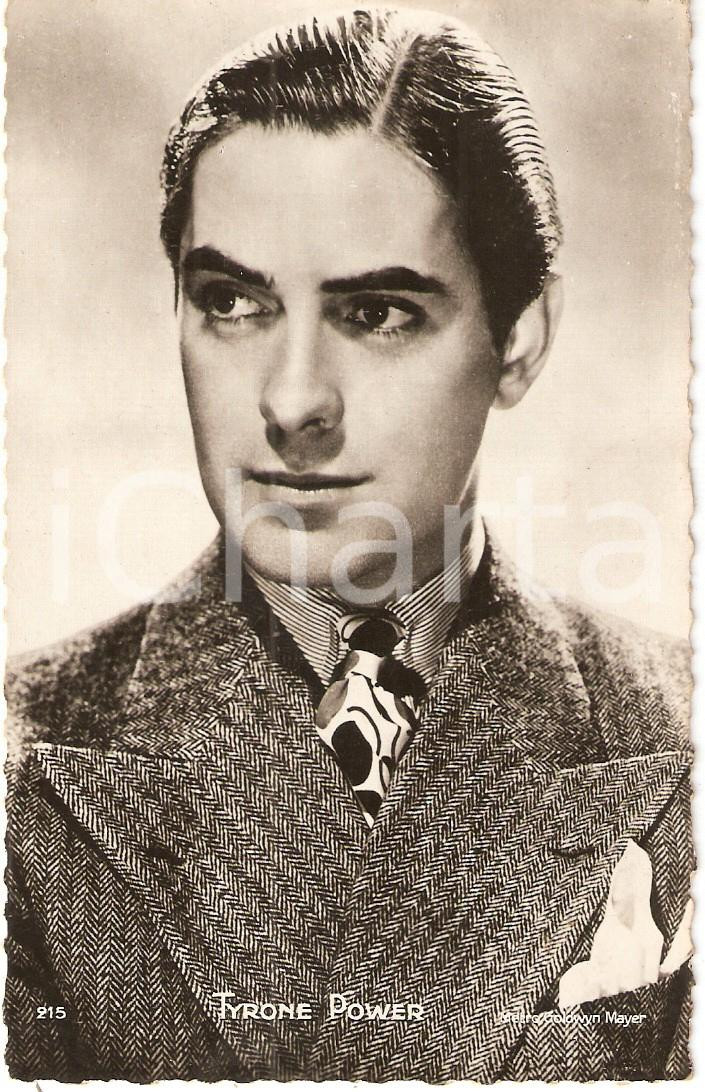 Cartolina originale da collezione 1935 ca CINEMA Portrait Tyrone POWER Actor METRO GOLDWYN MAYER Cartolina FP NV 1