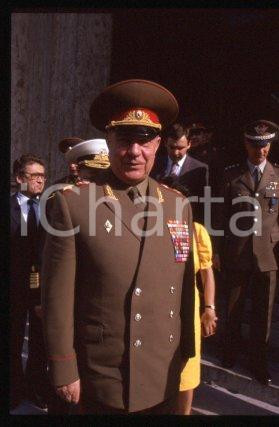 35mm vintage slide* 1990 ca ROME Marshal of the Soviet Union Dmitry YAZOV (1)