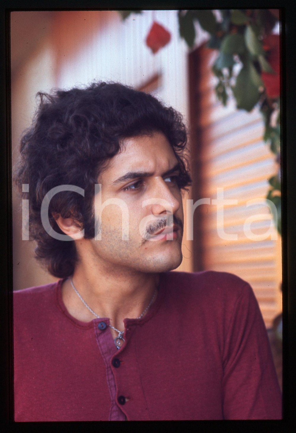 35mm vintage slide* 1980ca ITALIA COSTUME Tito SCHIPA JR Ritratto cantautore 7
