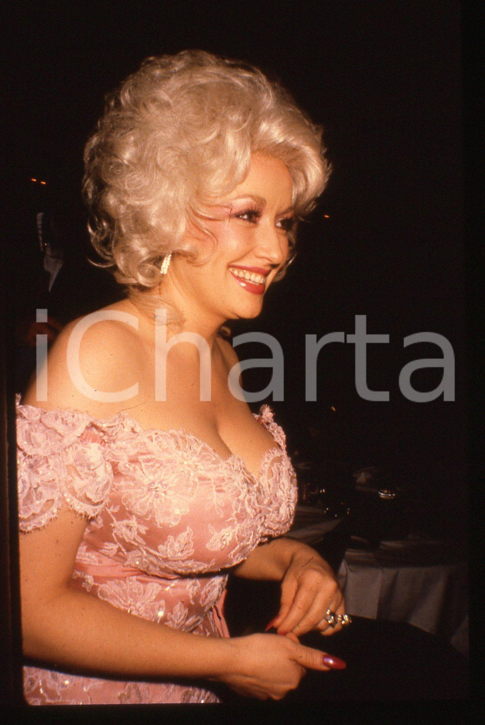  35mm vintage slide* 1985ca MUSICA COUNTRY Dolly PARTON Ritratto cantante (6)