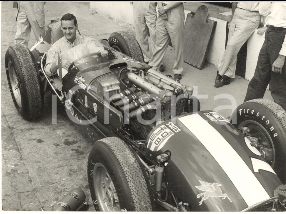 1957 AUTOMOBILISMO MONZA Prove 500 Miglia - Pat O' CONNOR sulla KURTIS KRAFT