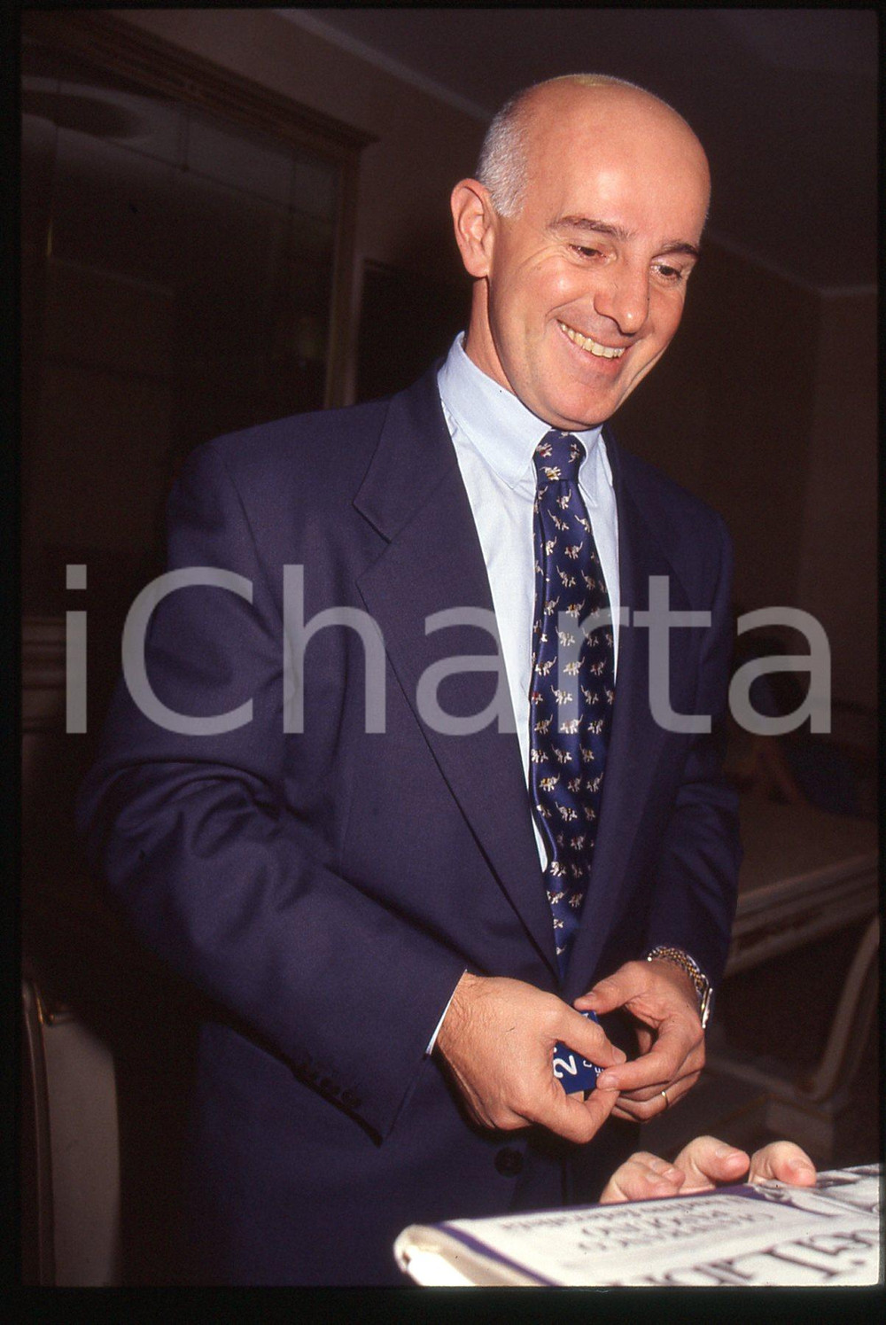 35mm vintage slide* 1990 ca ITALIA CALCIO Arrigo SACCHI - Ritratto allenatore 3