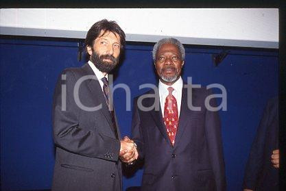 35mm vintage slide* 2000 ca UNITED NATIONS Kofi ANNAN Massimo CACCIARI (35)