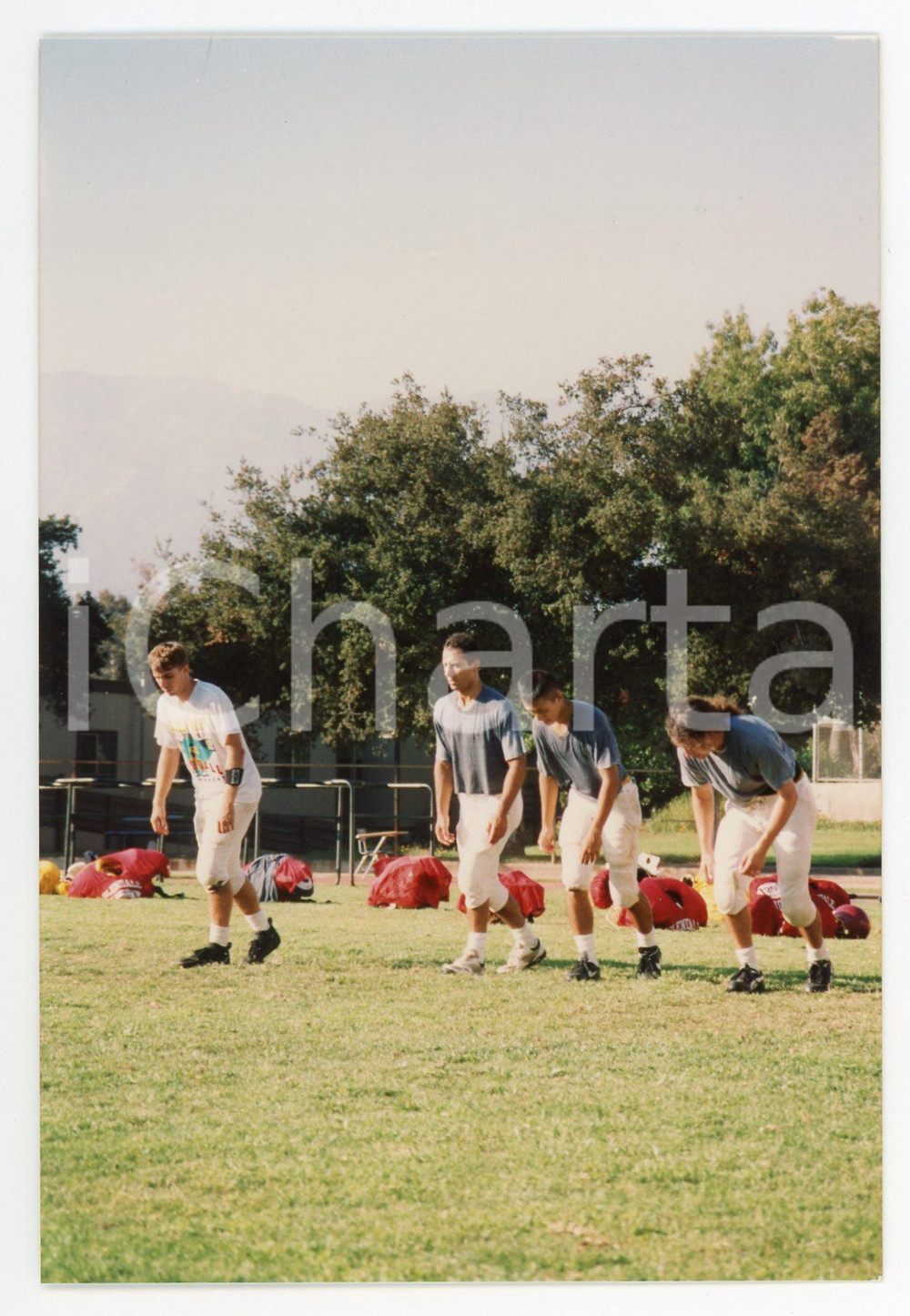 1990 GLENDALE - FOOTBALL Workout of GLENDALE College team *Foto 10x15 cm (67)