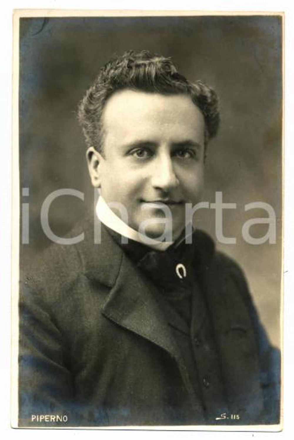 1910 ca TEATRO Ugo PIPERNO Ritratto dell'attore *Cartolina FP NV