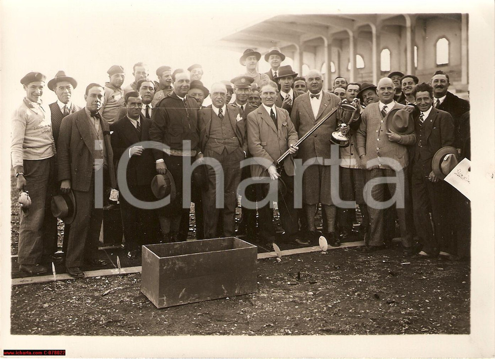 Fotografia d epoca originale 1932 Sanremo Tiro al Piccione  ORESTE BORDONI foto 1