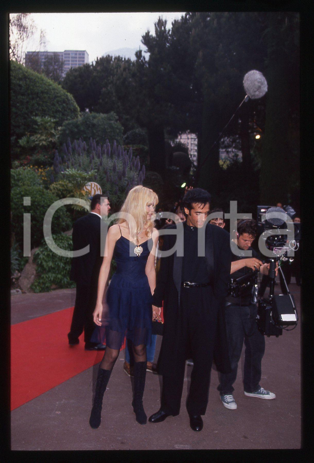 35mm vintage slide*1994 MONTE CARLO - WMA David COPPERFIELD Claudia SCHIFFER 4