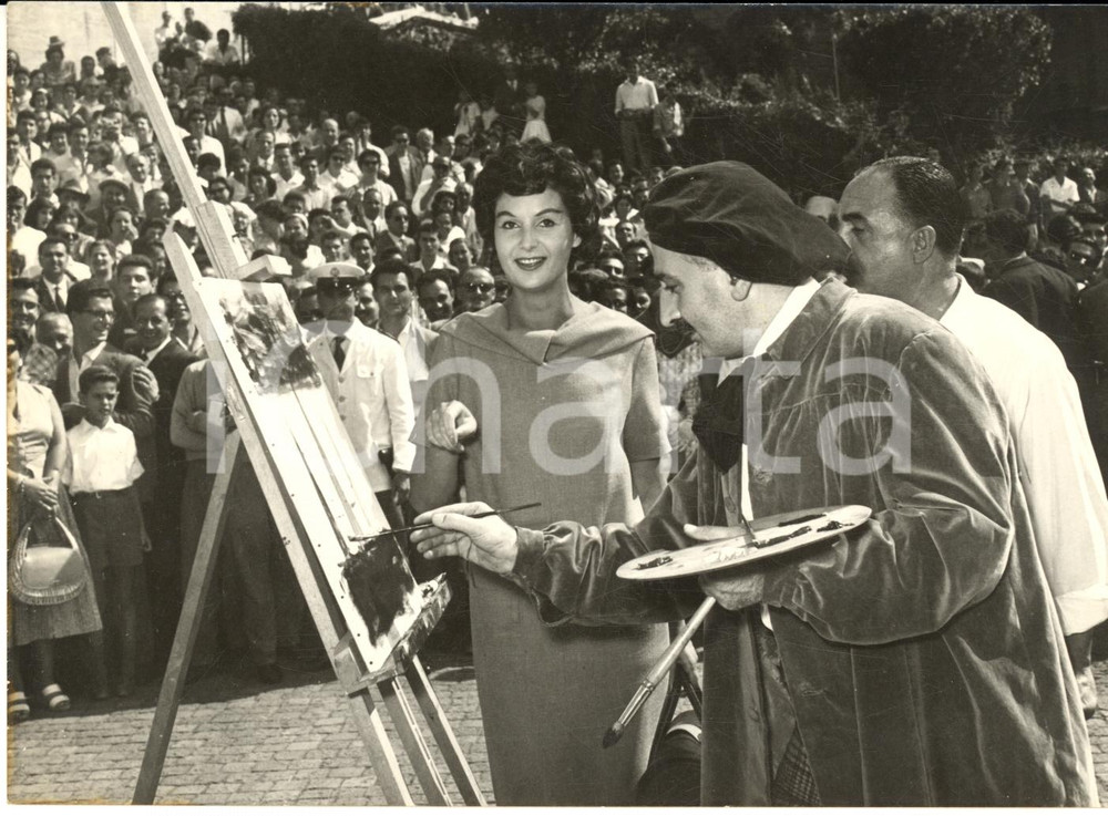 1958 ROMA Piazza di Spagna - Alberto TALEGALLI pittore per "24^ Ora" *Foto