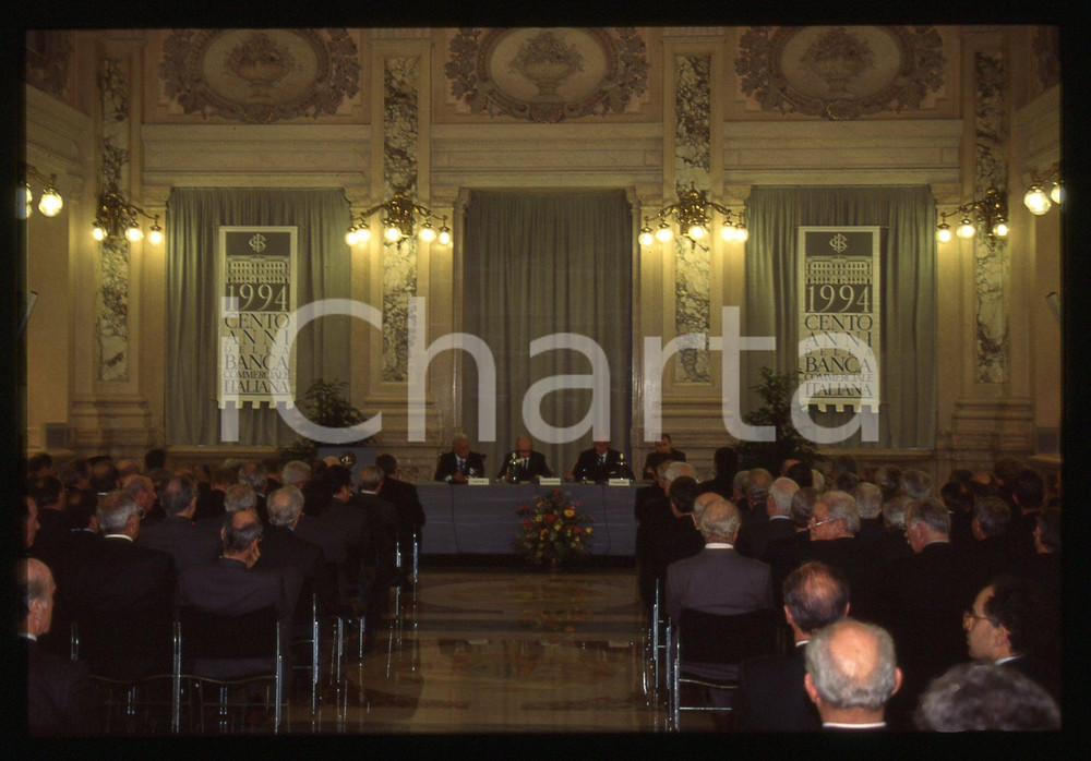 35mm vintage slide* 1994 MILANO COMIT Banca Commerciale Anniversario nascita 1