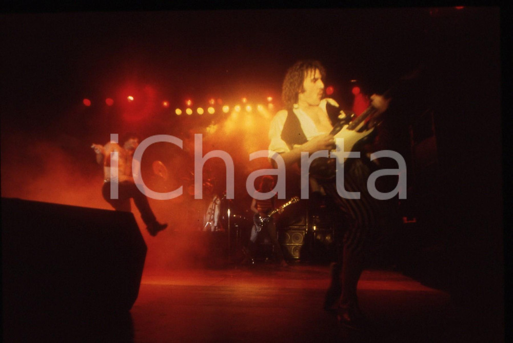 35mm vintage slide* 1982 MILANO Mark KOHLER e Fernando VON ARB dei KROKUS (1)