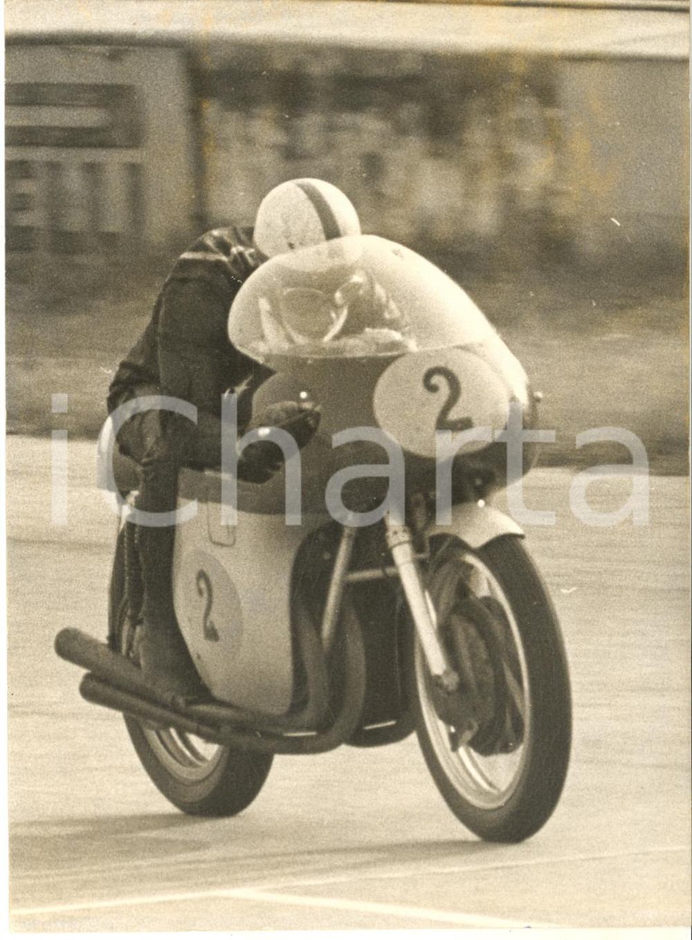 1959 MOTOCICLISMO MONZA Gp delle Nazioni - John SURTEES in gara - Foto 13x18