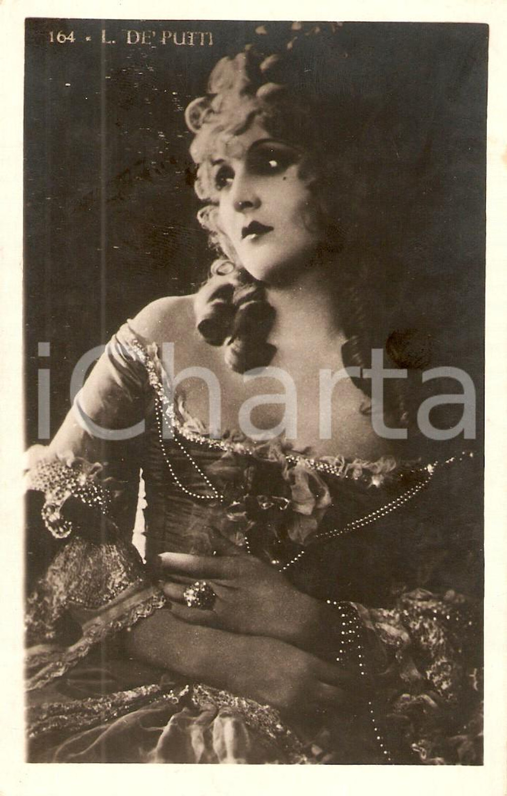 Cartolina originale da collezione 1925 ca CINEMA Lya DE PUTTI Ritratto dell'attrice *Cartolina 1