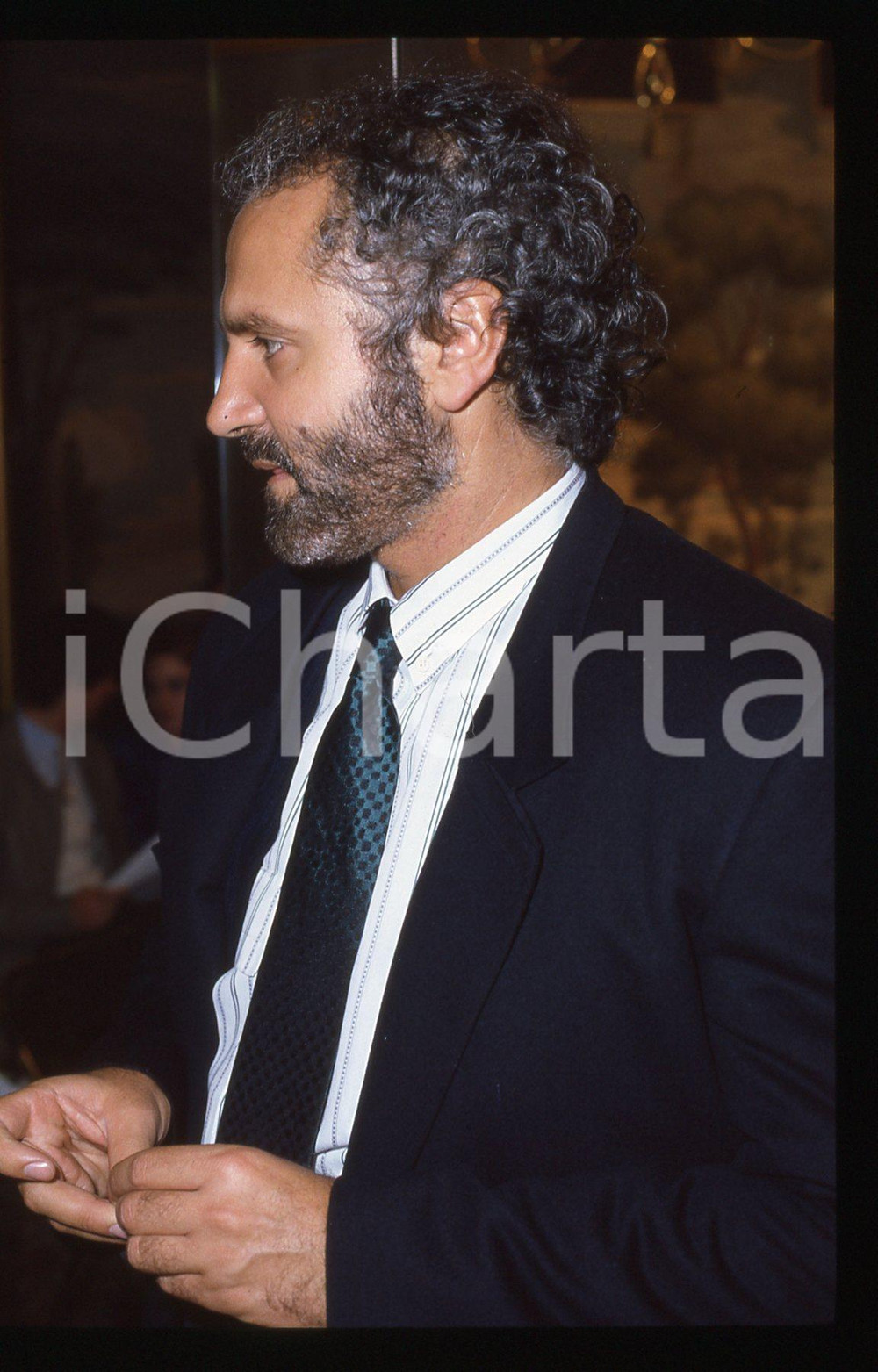 35mm vintage slide* 1990 MILANO Gianni VERSACE Terrazza MARTINI 3