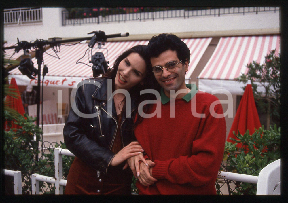 35mm vintage slide* 1994 FESTIVAL CANNES Alessandra DI SANZO Aurelio GRIMALDI 8