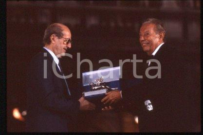 35mm vintage slide* 1996 ca VENICE Manoel de OLIVEIRA, Gian Luigi RONDI (57)