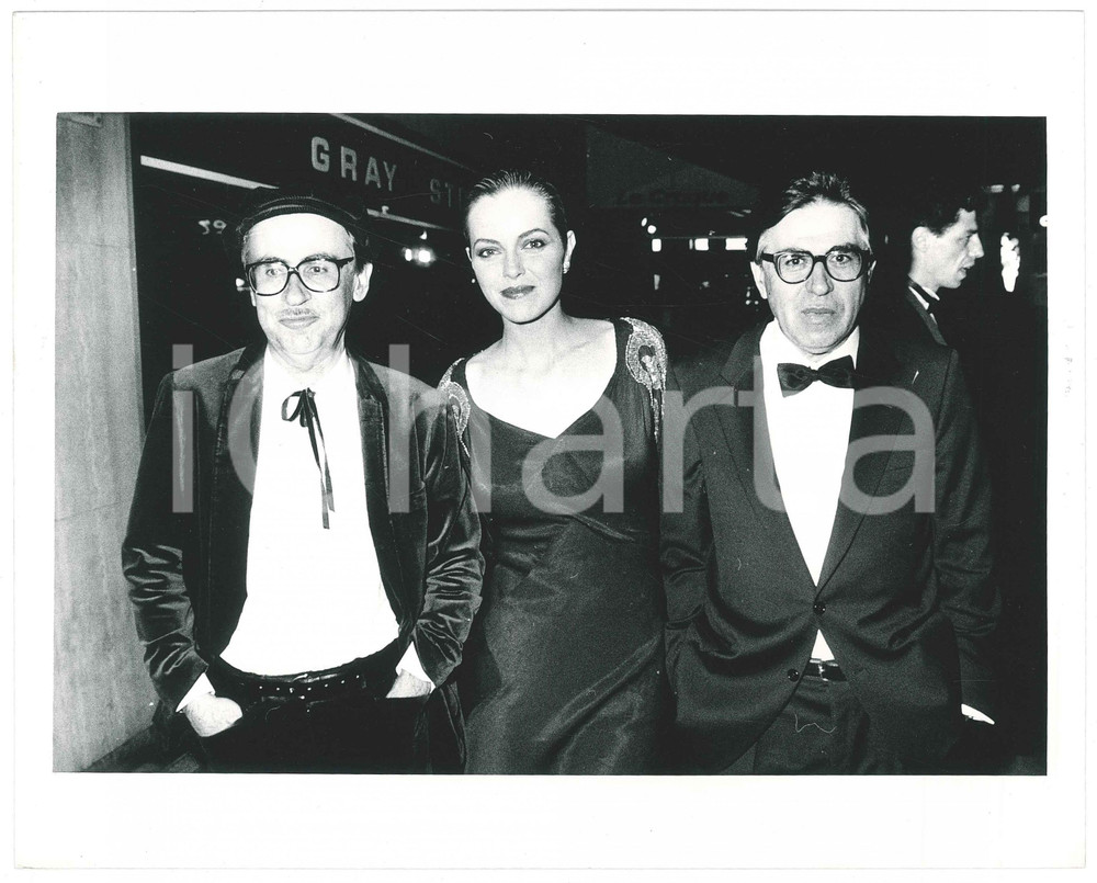 Fotografia d epoca originale 1987 CANNES Fratelli TAVIANI Greta SCACCHI Foto 25x20 cm 1