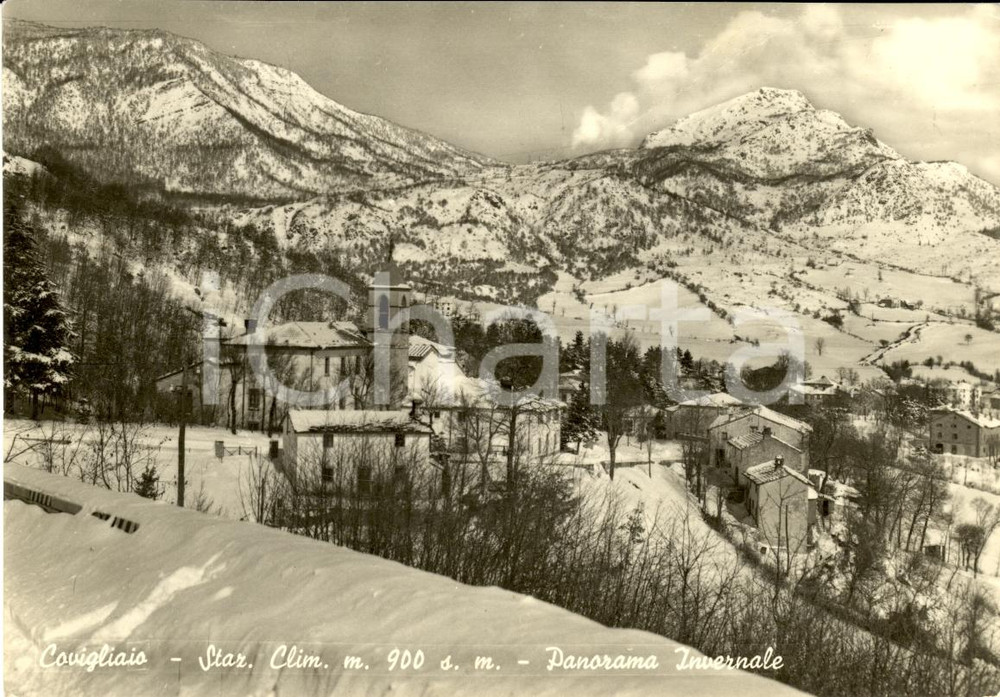Cartolina originale da collezione 1957 FIRENZUOLA (FI) Panorama stazione climatica di COVIGLIAIO 1