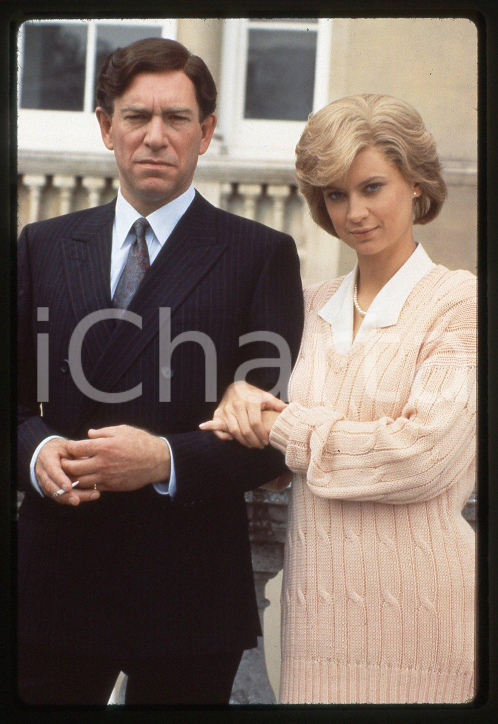 35mm vintage slide*1992 FERGIE & ANDREW Edita BRYCHTA Adam BAREHAM Ritratto