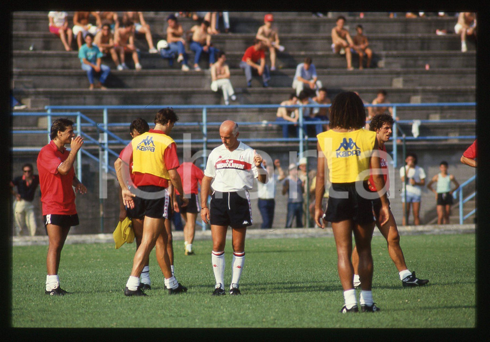 35mm vintage slide* 1988 ITALIA CALCIO Arrigo SACCHI A.C. MILAN - Allenamento