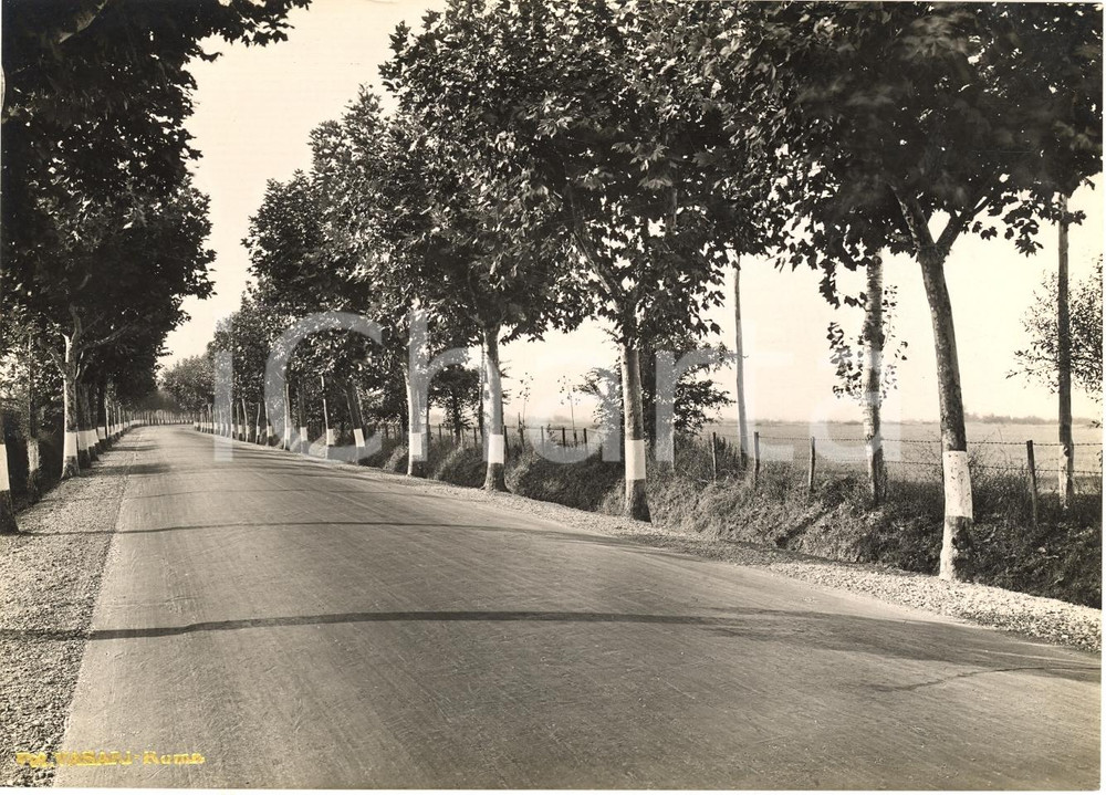 Fotografia d'epoca originale 1935 ca ROMA Via SALARIA presso Aeroporto del Littorio 1