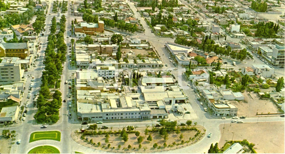 Cartolina originale da collezione 1970 ca NEUQUEN ARGENTINA Panorama aereo della cittadina Cartolina 19 x 10 1