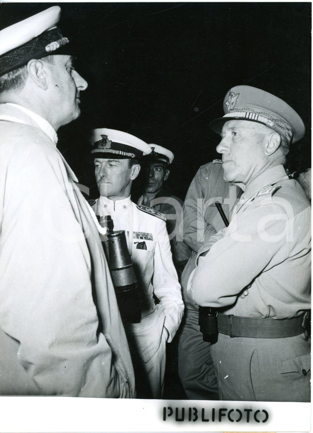 1953 BIBIONE Porto Baseleghe - Gen. Giuseppe PIZZORNO durante manovre militari