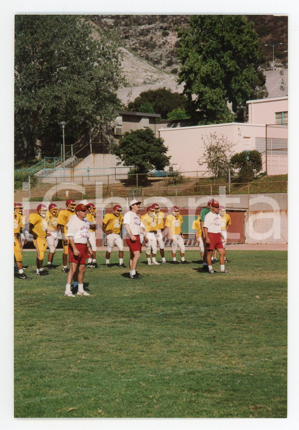 1990 GLENDALE - FOOTBALL Workout of GLENDALE College team *Foto 10x15 cm (64)