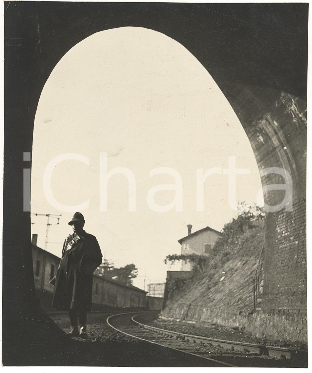 Fotografia d'epoca originale 1933 ROMA Vigilanza opere d'arte Milizia Ferroviaria 1