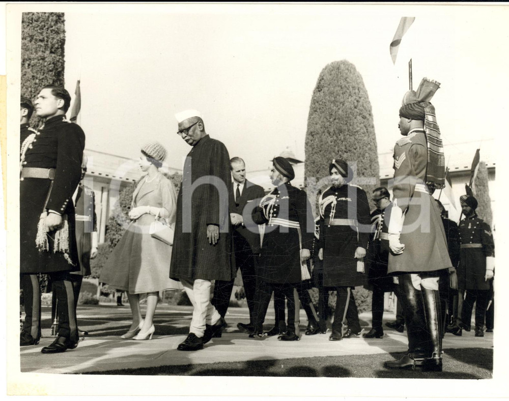 1961 NEW DELHI Queen Elizabeth II in the President's Palace RASHTRAPATI BHAVAN