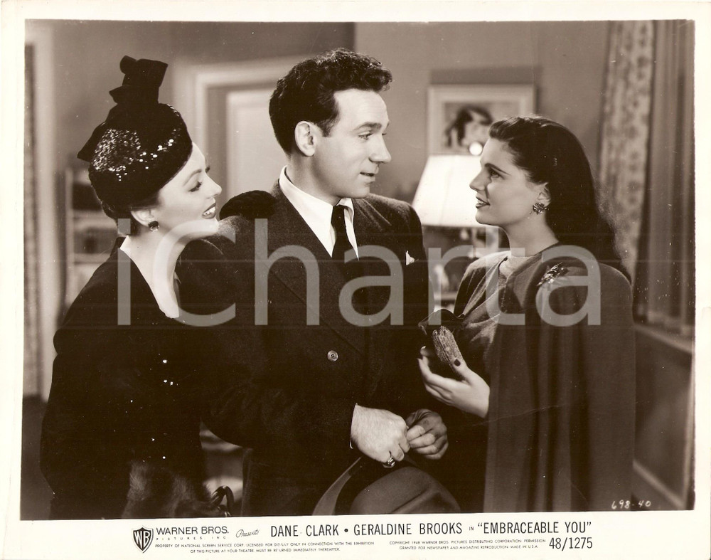 Fotografia d epoca originale 1948 EMBRACEABLE YOU Dane CLARK Geraldine BROOKS Lina ROMAY Foto di scena 1