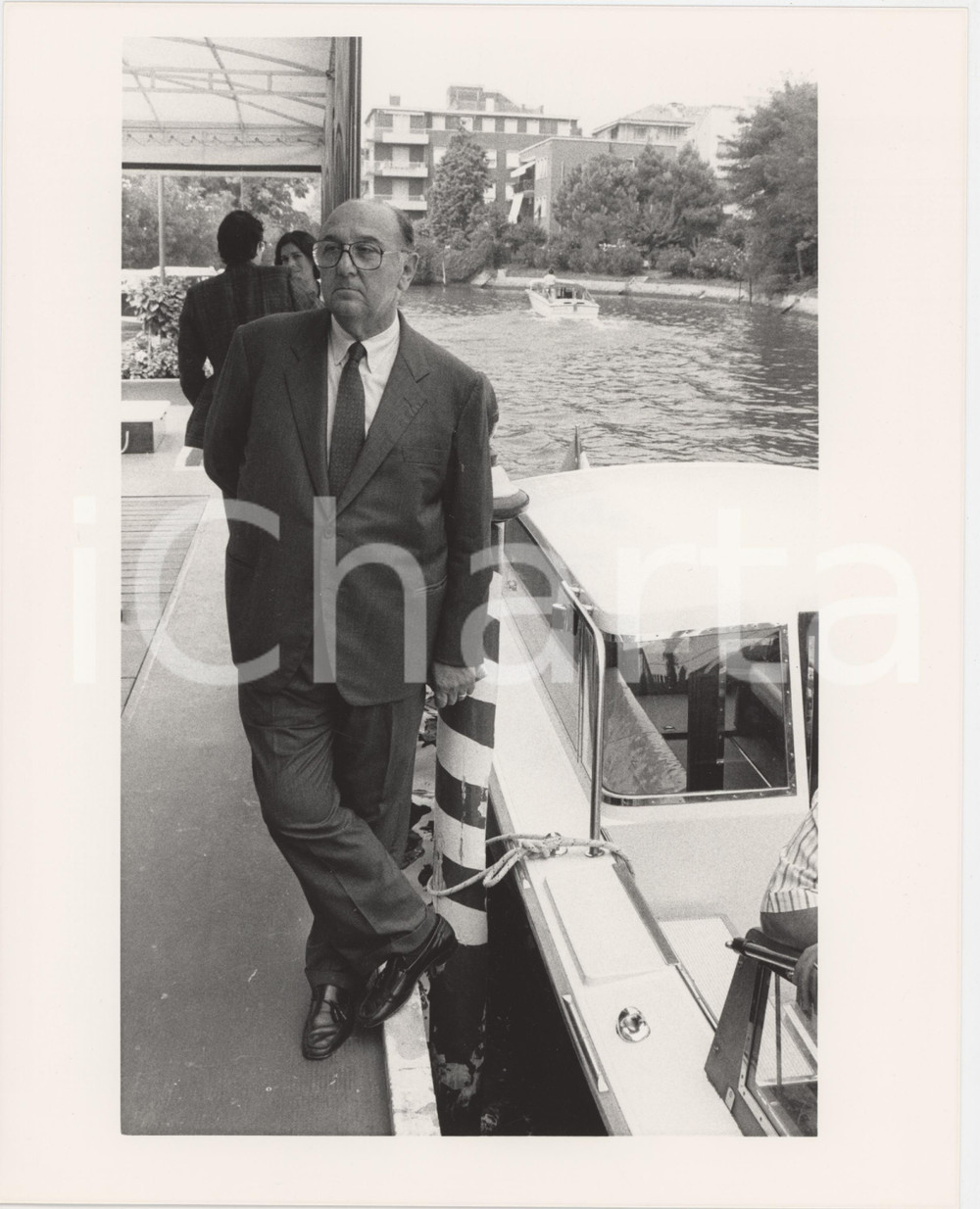 Fotografia d epoca originale 1985 ca VENEZIA Mostra del Cinema  Giuseppe ROSSINI Dirigente RAI Foto 1 1