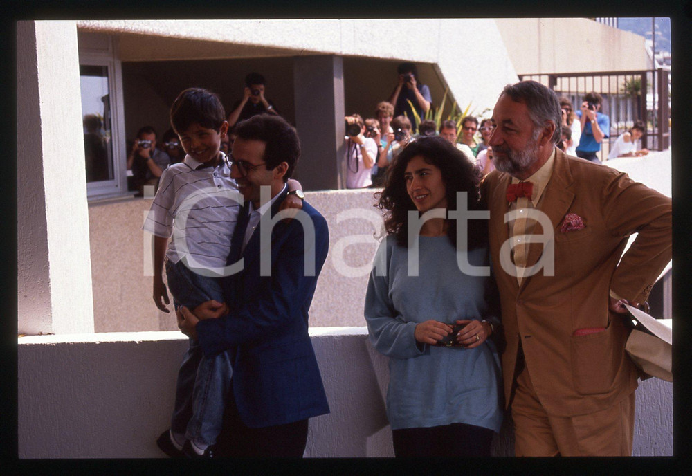 35mm vintage slide* 1989 CANNES Philippe NOIRET Giuseppe TORNATORE CINEMA (3)