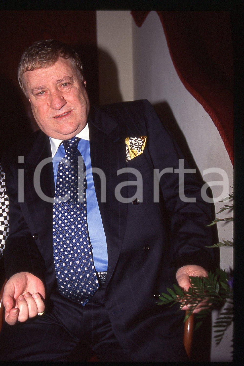 35mm vintage slide* 1995ca ITALIA COSTUME Mario MEROLA Ritratto del cantante 16